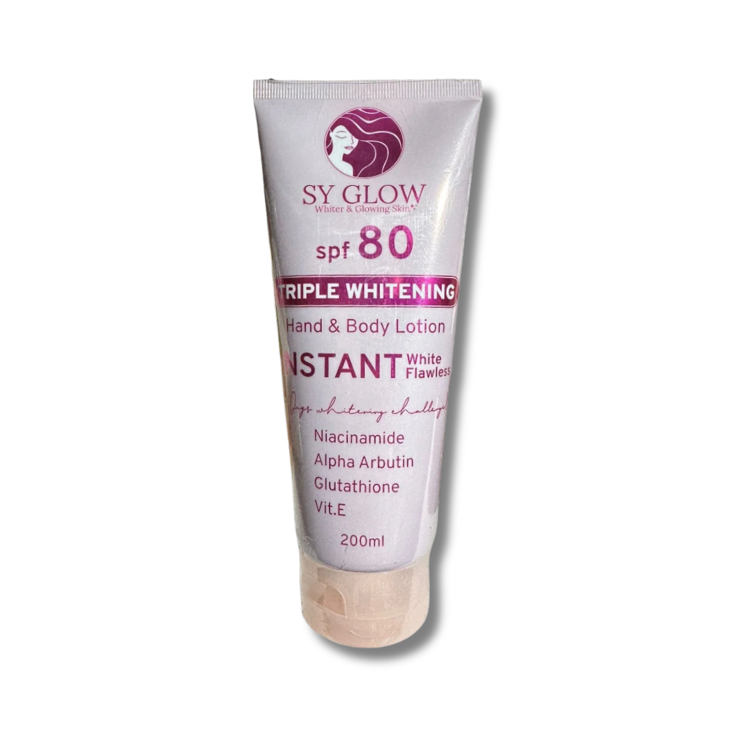 SY Glow Instant White Body Lotion SPF 80 SY Glow Instant White Body Lotion SPF 80